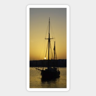 A Sailboat in Malta Sticker